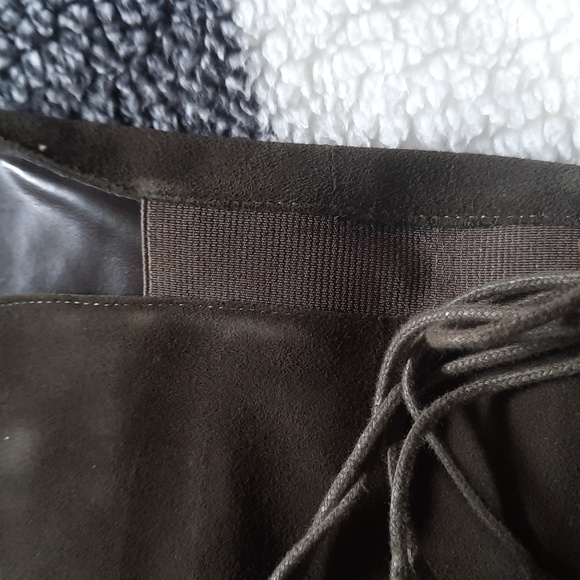 Aldo genuine suede over the knee boots new without tags size 8 khaki green - Picture 10 of 14